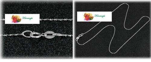 The Kavanaghs Collection - Sparkling 14K SOLID White Gold Necklace