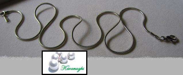 GORGEOUS 18K White Gold Plated SNAKE CHAIN WHITE GOLD !!!!!!!!!!