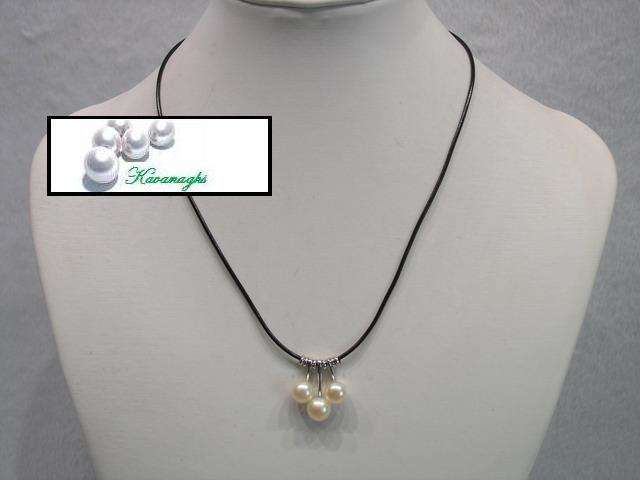 From the Kavanaghs Collection - Triple Authentic White Pearl Necklace