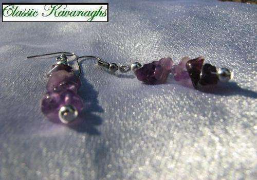 From the Kavanaghs collection - Natural Amethyst Earrings