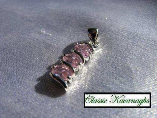 From the Kavanaghs Collection - Sparkiling Pink CZ Pendant