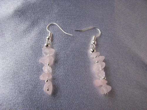 From the Kavanaghs collection - Natural Rose Quartz Earrings