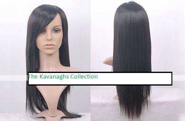 Kavanaghs - Gorgeous Long Silky Black Wig