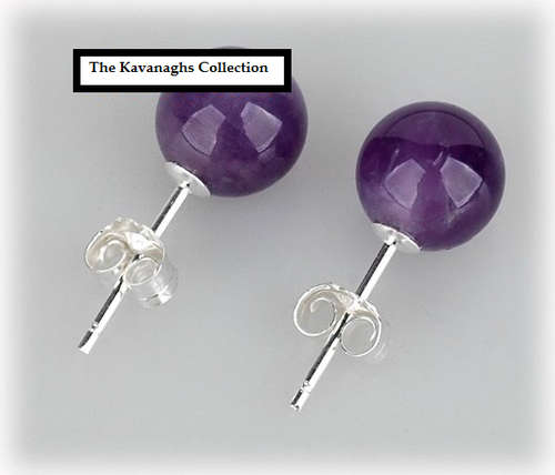 The Kavanaghs Collection - Amethyst Earrings in 925 Sterling Silver