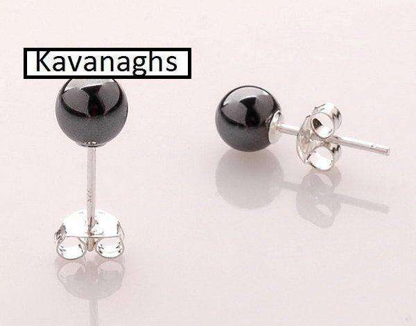 The Kavanaghs Collection - Hematite Studs in 925 Sterling Silver