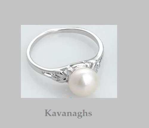 The Kavanaghs Collection - Cultured White Freshwater Pearl Ring