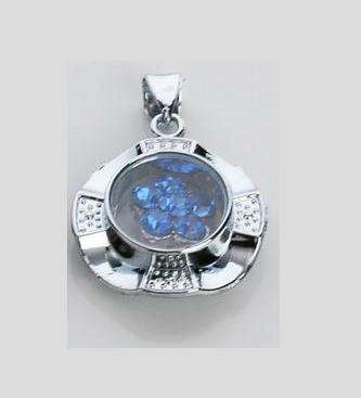 From the Kavanaghs Collection - Lovely Blue Chinese Flower Pendant