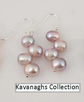 The Kavanaghs Collection - Cultured Freshwater Pearl Earrings in 925 Silver