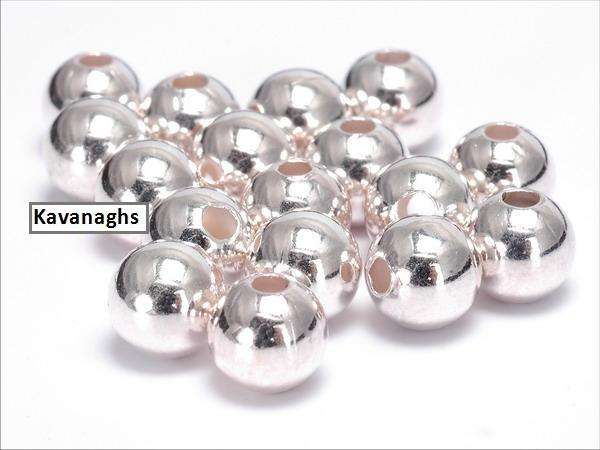 The Kavanaghs Collection - Ten Silver Plated 5mm Spacer Beads