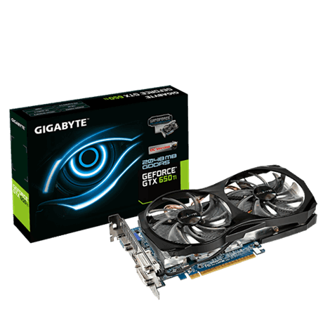 GIGABYTE NVIDIA GTX 650TI  OC 2GB GRAPHICS WINDFORCE