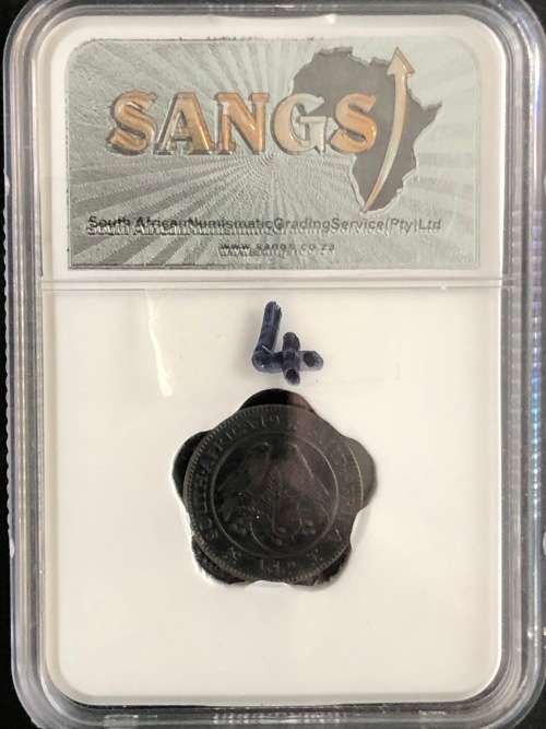 1938 South African Union 1/4 Penny Coin Graded XF 45