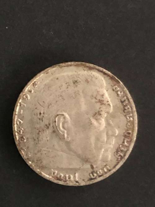 German Third Reich 1939 2 Reichsmark Coin