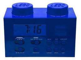 LEGO BLUE ALARM CLOCK RADIO