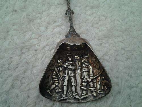 Collectors sugar spoon  - from Holland - stamped - gorgeous detail.