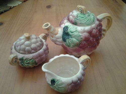 5 piece Tea set - "very rare find" - so chic - see pic!!!!!! - never  be repeated - one of a kind!