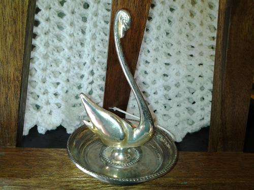 A silver plated jewellery holder made in England-  clear markings- chic & sophisticated.