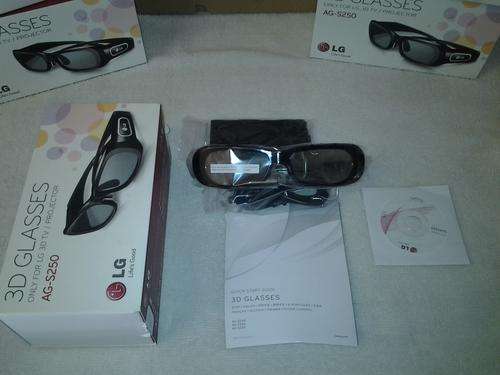 Brand new LG 3D TV/Projector chargeable glasses in original boxes. Bid per each one.