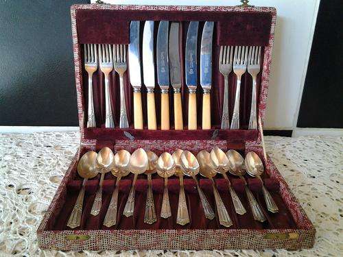 Special -An original 24pc "Sheffield England" "Faux bone" Canteen of cutlery set - collectors set.