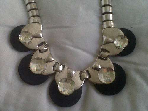 Blue Pewter Necklace