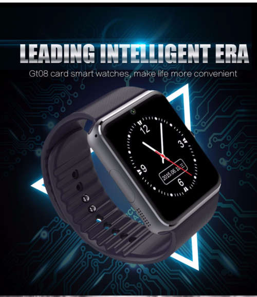 GT08 Smart Watch "Sim Card, Camera, SD Card, Android & IOS, Blue Tooth" Plus Free 8 GB SD Card