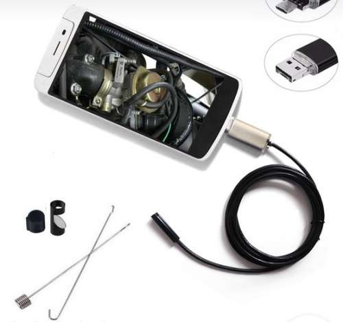 Pc & Android Smartphone Endoscope "7mm lens, waterproof, 1m cable"