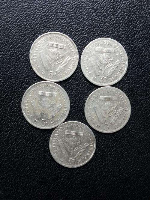 SAU TICKEYS 3D -  5  1950  .80 SILVER COINS   - BID PER COIN