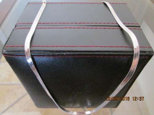 Unisex Silver Plated snake chain