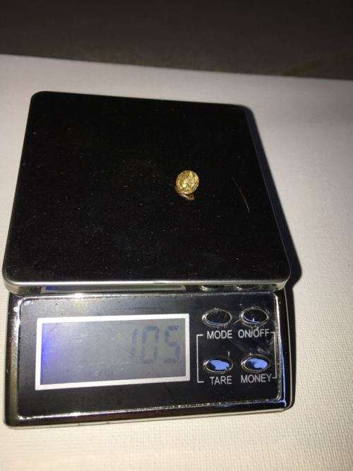 Rare deep orange moissanite