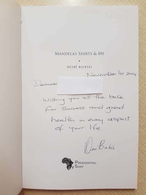 Mandela's Shirts & Me - By Desre Buirski - Signed Copy