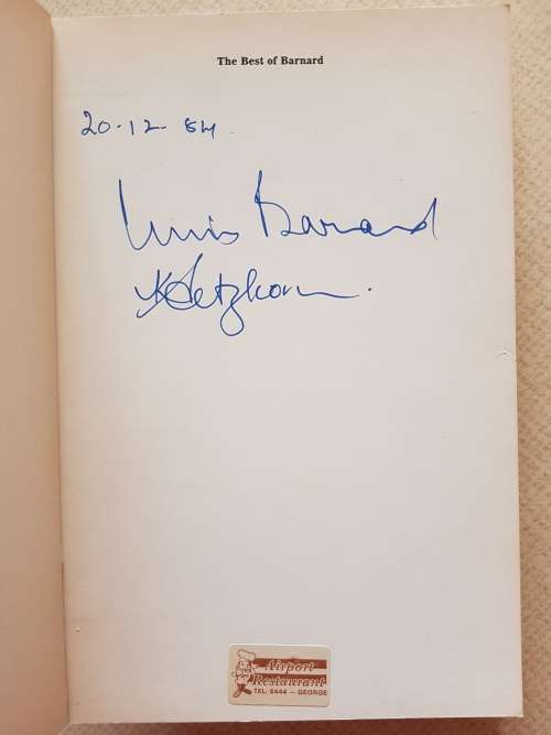 The Best of Barnard - By Christiaan Barnard - Signed Copy