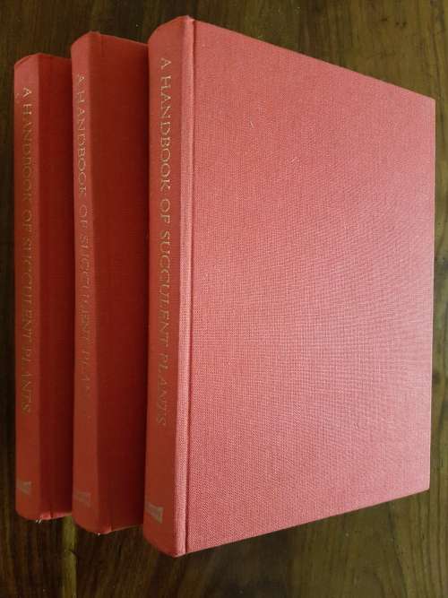 A Handbook Of Succulent Plants - 3 Volumes - By Hermann Jacobsen
