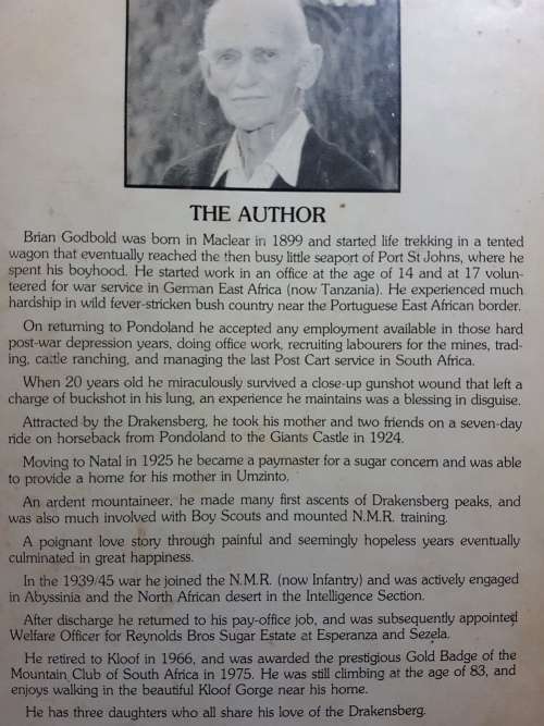 Mountains, Bullets And Blessings - The Autobiography - Brian Godbold - Signed Copy