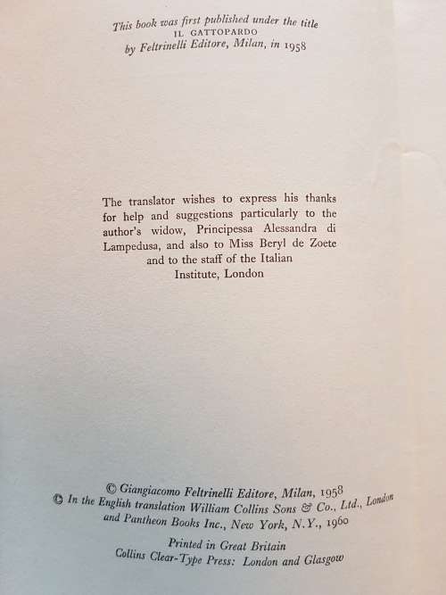 The Leopard - By Giuseppe De Lampedusa