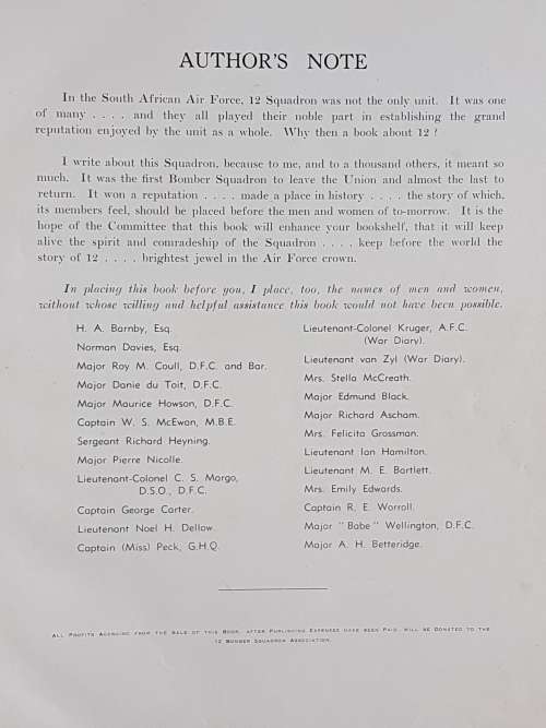 Theirs is the Glory - The Story of 12 Squadron SAAF During World War II - By Stuart N. McCreath