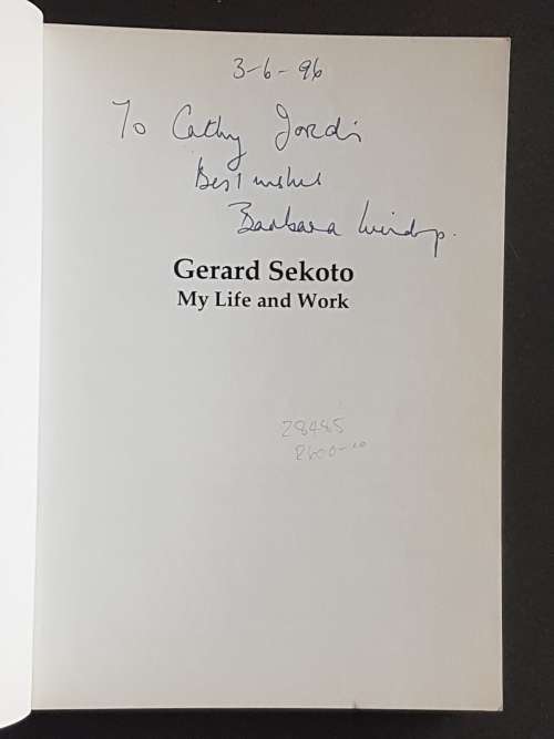 Signed Copy - Gerard Sekoto My Life and Work