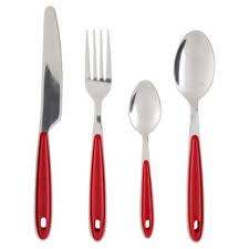 16 PIECE CUTLERY SET!!!! RED IN COLOR