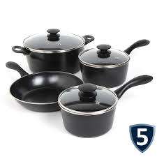 STUNNING 7 PIECE COOKWARE SET**WITH GLASS LIDS***