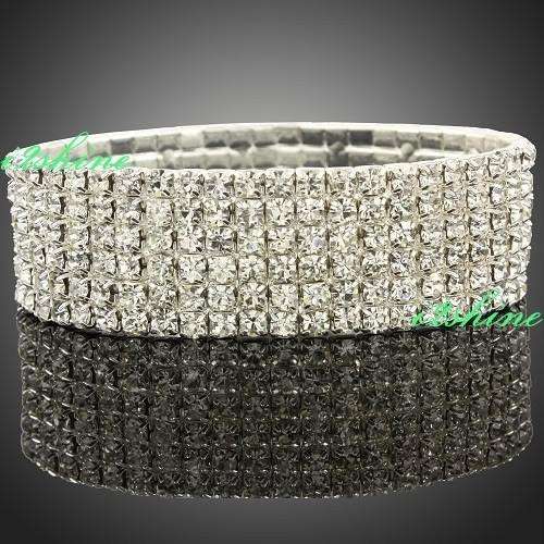 Bride bracelet/bangle cuff use Swarovski Crystal BT14
