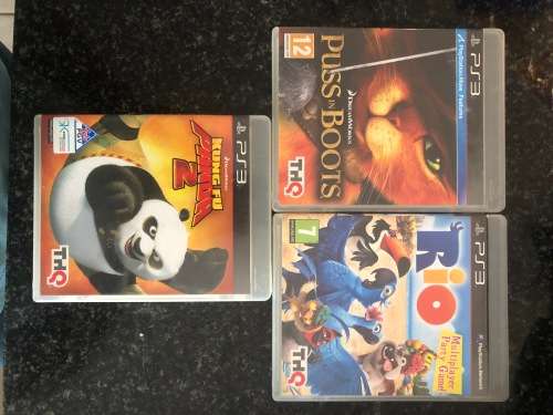 PS3 Games - Kung Fu panda 2 - Rio - Puss in Boots