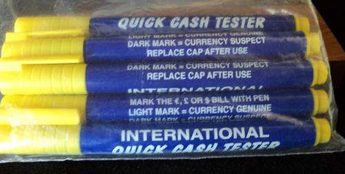 Counterfeit Forged Fake Money Note Detector Pens x 5