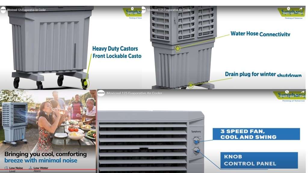 movicool By Bonaire 125L evaporative cooler