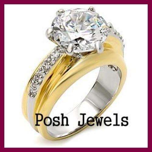 ***PRONG SETTING CZ BAND RING SIZE 6***