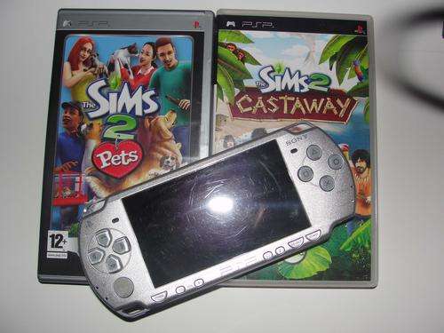 PSP with 2 Sims Games