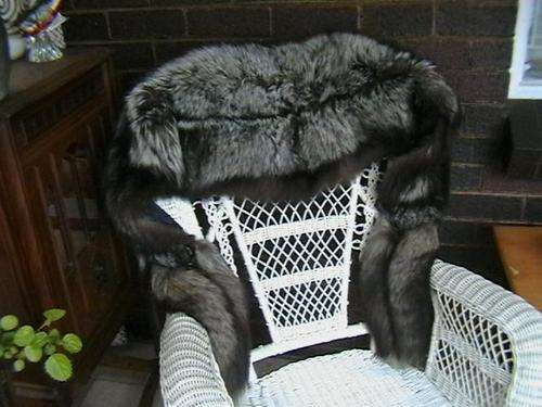 GENUINE SILVER FOX STOLE / WRAP ****VINTAGE****