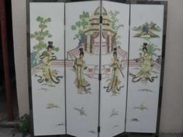 CHINESE SCREEN - ***MOTHER OF PEARL*** BEAUTIFUL DETAIL