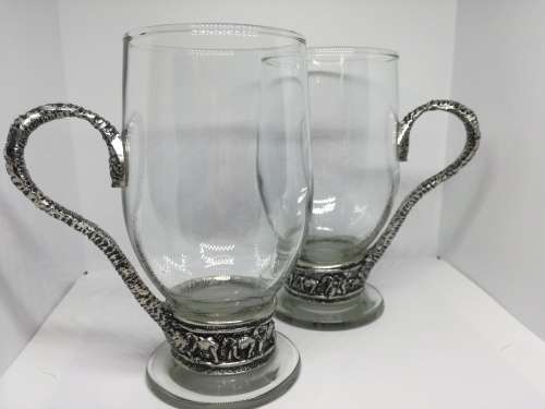 2 Designer Coffee Glasses