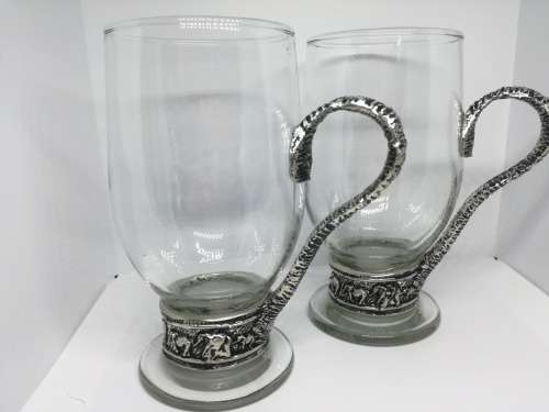 2 Designer Coffee Glasses