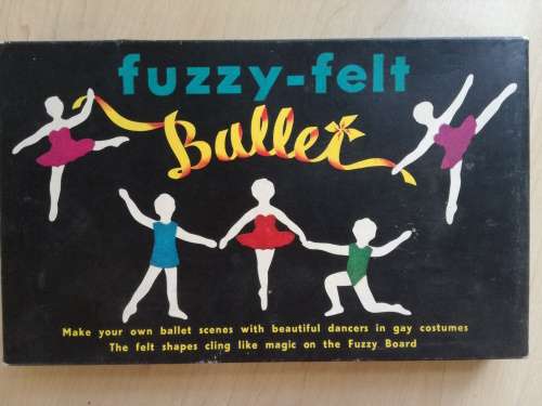 FUZZY FELT BALLET TOY VINTAGE COLLECTIBLE CLASSIC 1960s
