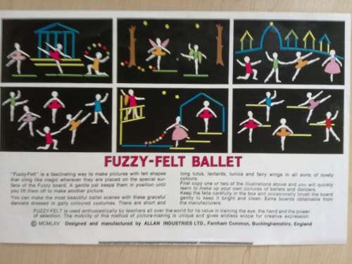 FUZZY FELT BALLET TOY VINTAGE COLLECTIBLE CLASSIC 1960s
