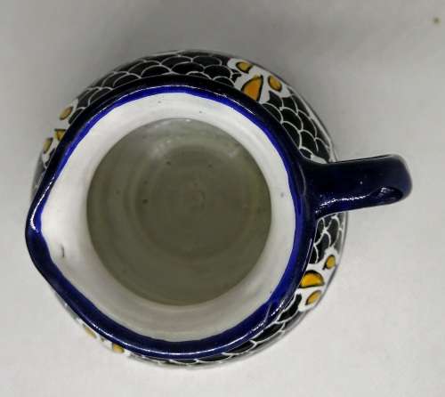 TALAVERA MILK JUG HAND-PAINTED CERAMIC CREAMER MEXICO